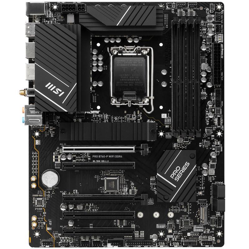 MSI MB B760, PRO B760-P WIFI DDR4, LGA 1700, 4DDR4, 5PCI-Ex16, 3M.2, 4SATA3.0