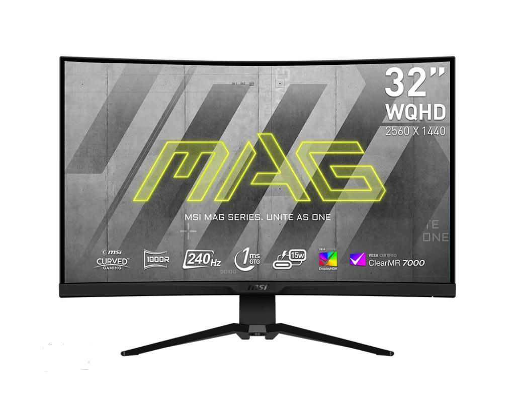 MSI MAG 325CQRXFDE Monitor PC 80 cm (31.5") 2560 x 1440 Pixel Wide Quad HD Nero