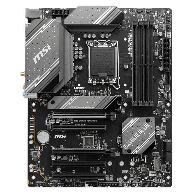 MB MSI B760 GAMING PLUS WIFI 1700 4D5 2M.2 4S3 U3.2 GBL H/D ATX DDR5