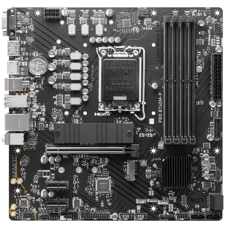 MB MSI PRO B760M-P DDR5 S1700 4D5 2M.2 4S3 U3.2 GBL H/D/V MATX