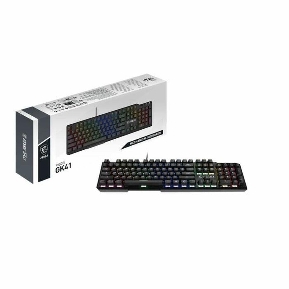 CLAVIER GAMER MCANIQUE (KAILH RED) MSI VIGOR GK41 RGB (NOIR)