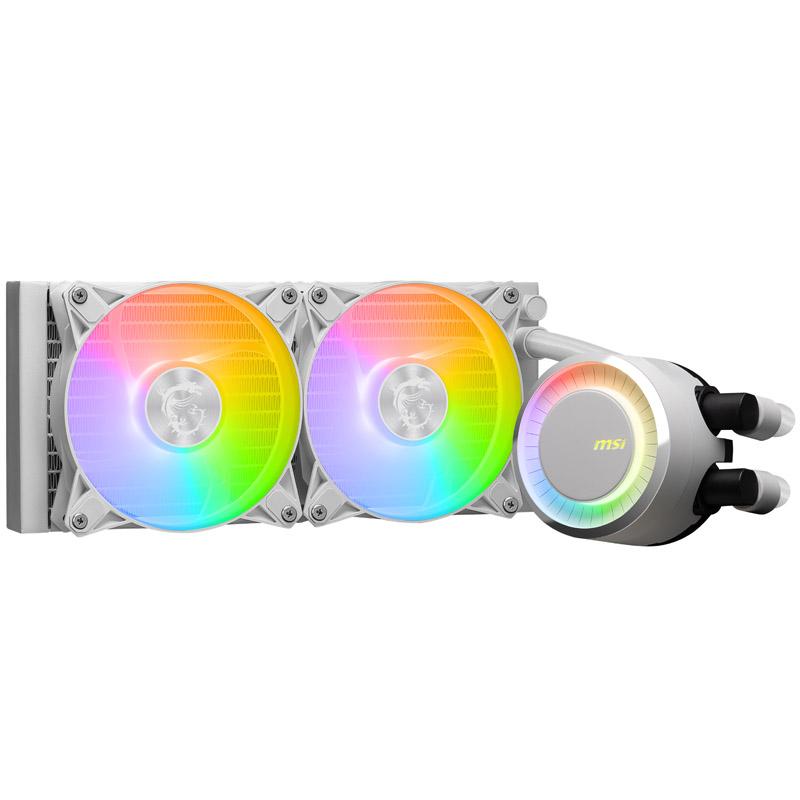 MSI MAG CORELIQUID E240 WHITE sistema di raffreddamento per computer Scheda madre Processore Liquid cooling kit 12 cm Bianco (C