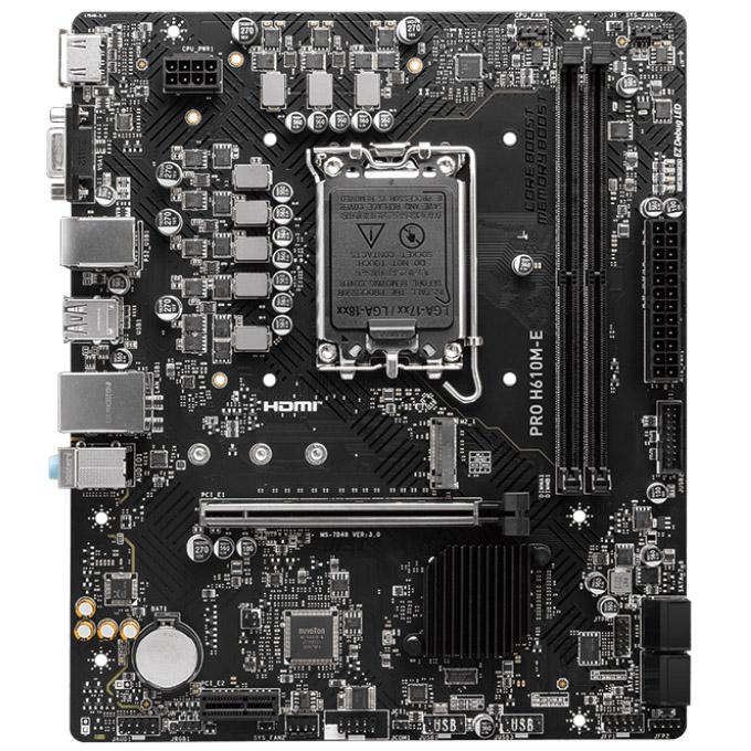 MSI PRO H610M-E scheda madre Intel H610 LGA 1700 micro ATX