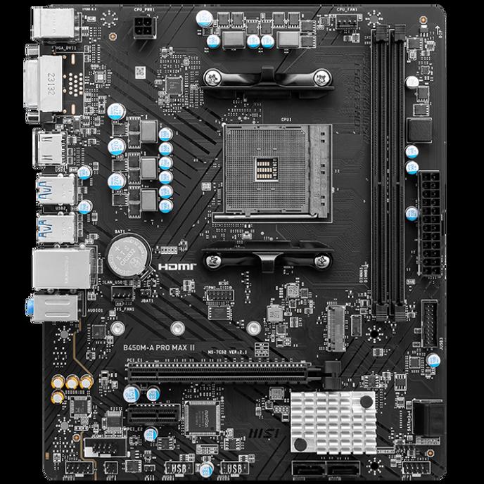 MSI B450M-A PRO MAX II scheda madre AMD B450 Socket AM4 micro ATX