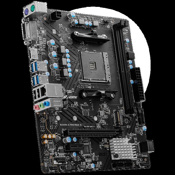 MSI B450M-A PRO MAX II scheda madre AMD B450 Socket AM4 micro ATX