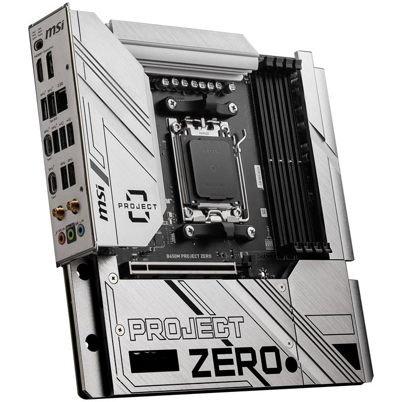 MSI B650M PROJECT ZERO scheda madre AMD B650 Presa di corrente AM5 micro ATX (MSI AM5 B650M PROJECT ZERO M-ATX)