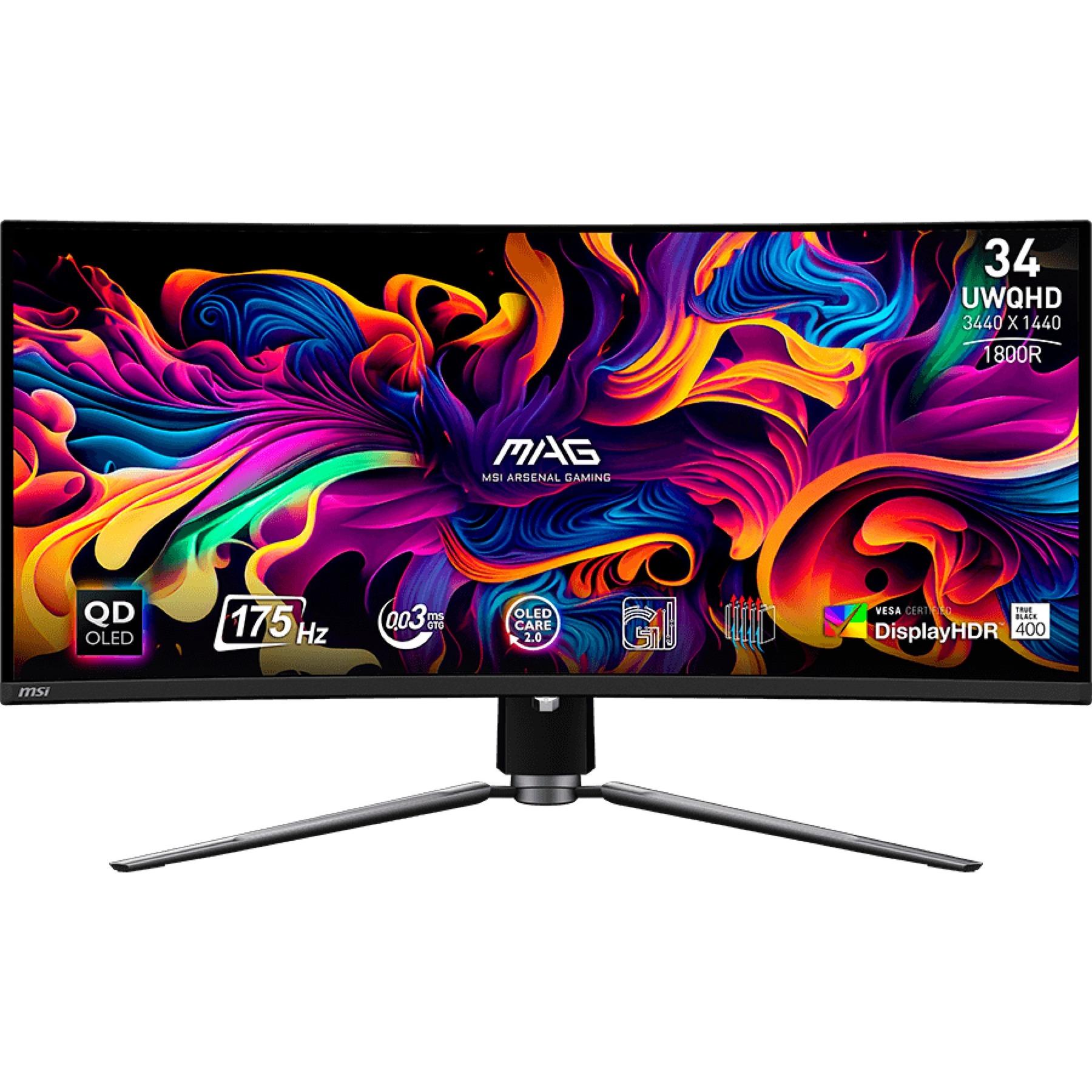 Monitor da gioco curvo MSI MAG 341CQPDE 8682 cm (3418")