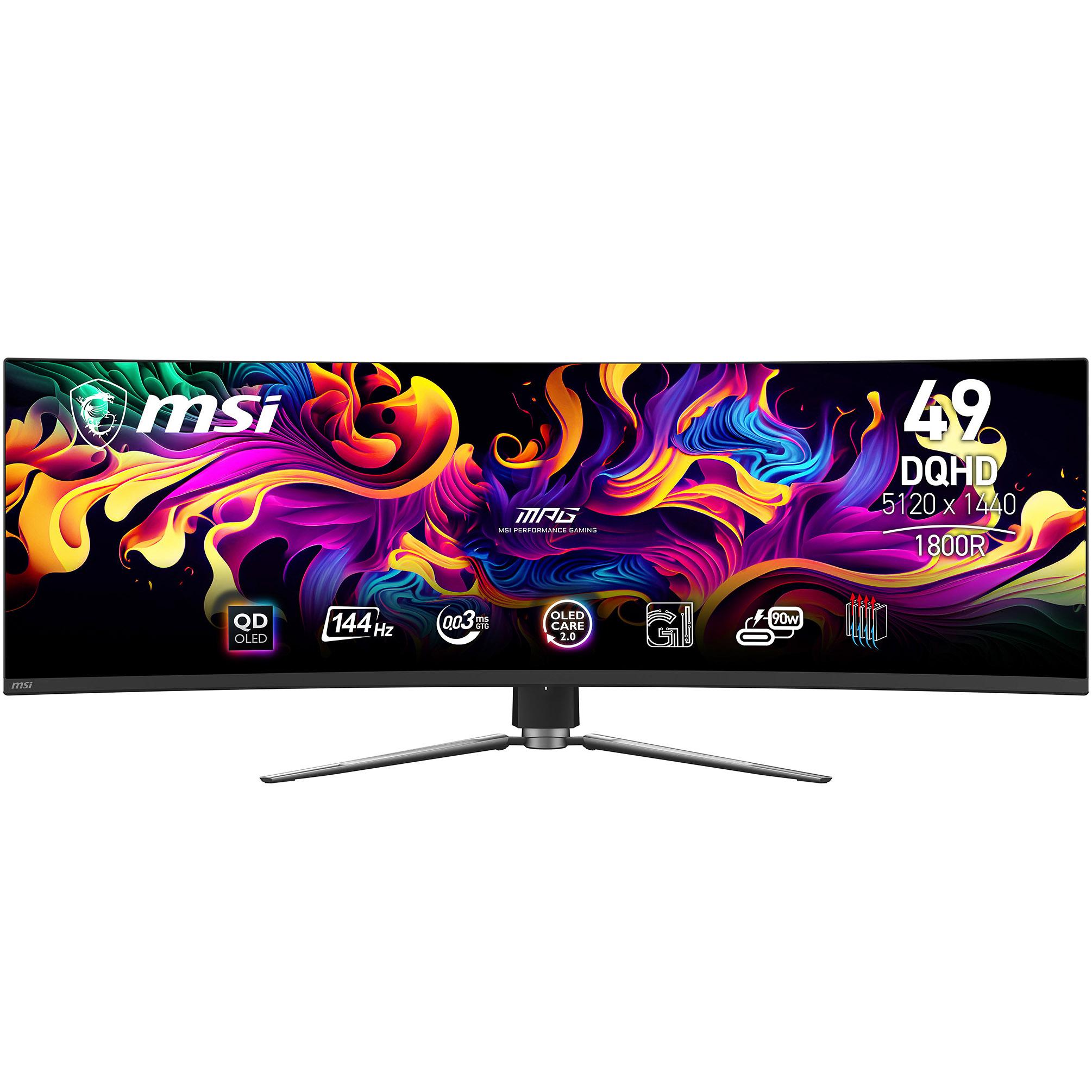 MSI MPG 491CQPDE QD-OLED Monitor PC 124,5 cm [49] 5120 x 1440 Pixel DQHD Nero (MSI MPG 491CQPDE QD-OLED 124,5cm [49])