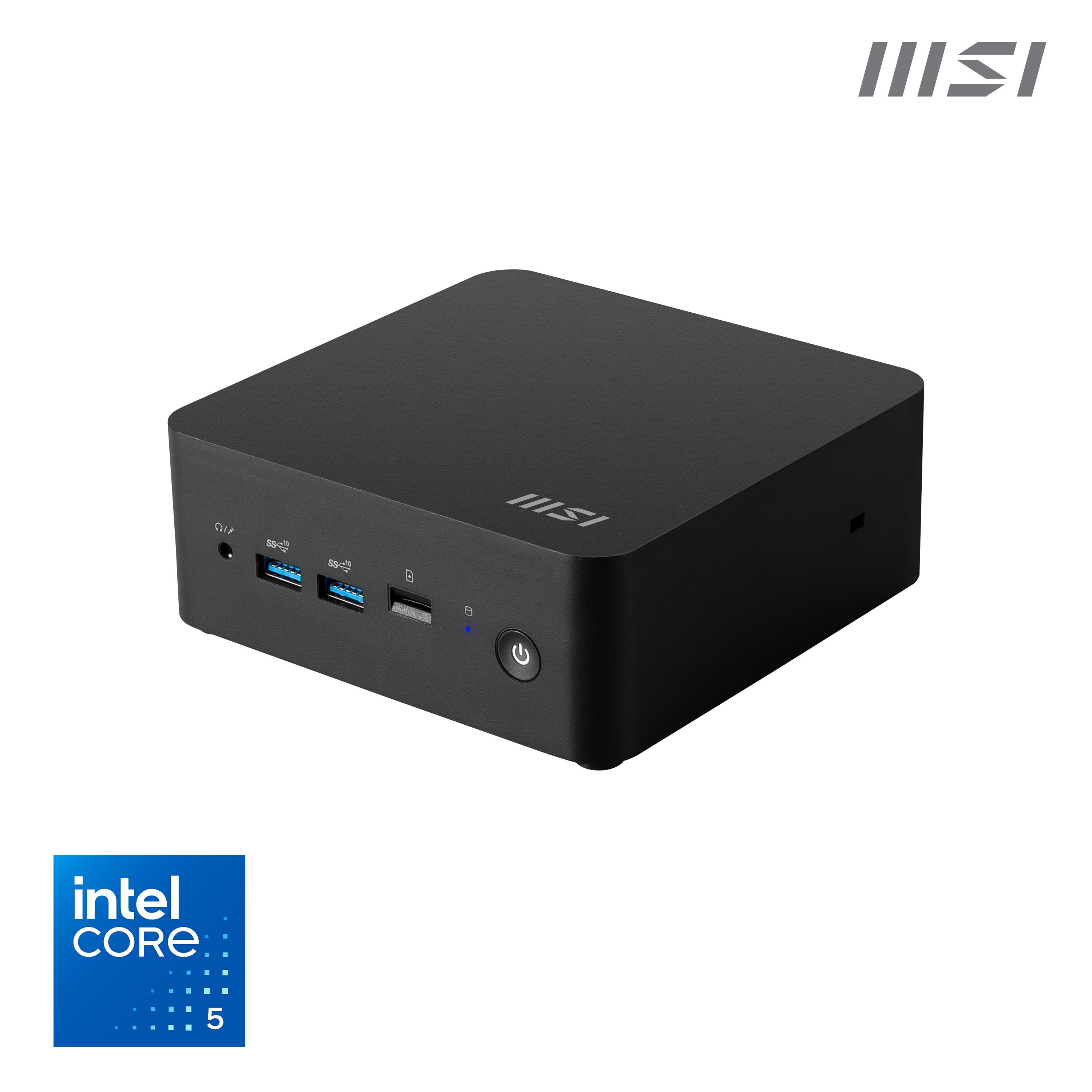 MSI Cubi NUC 1M i5 120U BB 0.84L sized PC Nero Intel SoC (Cubi NUC 1M 14th Gen i5 120U BB)