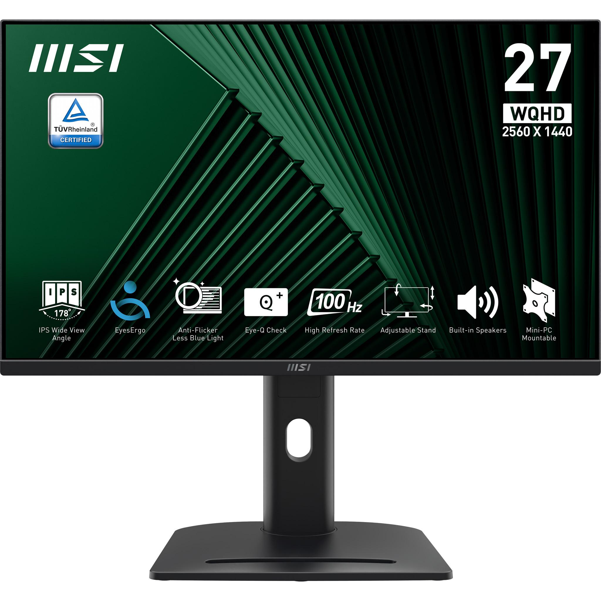MSI MONITOR 27 LED IPS 169 WQHD 1MS 100HZ 300 CDM PIVOT DP/HDMI MULTIMEDIALE