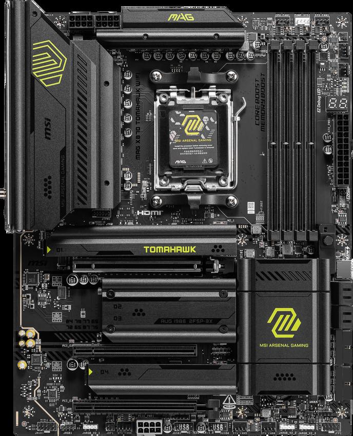 MSI MB AMD MAG X870 GAMING TOMAHAWK WIFIX870AM54DDR53PCI-EX164M.24SATA32USB41USB 3.2 GEN2X2