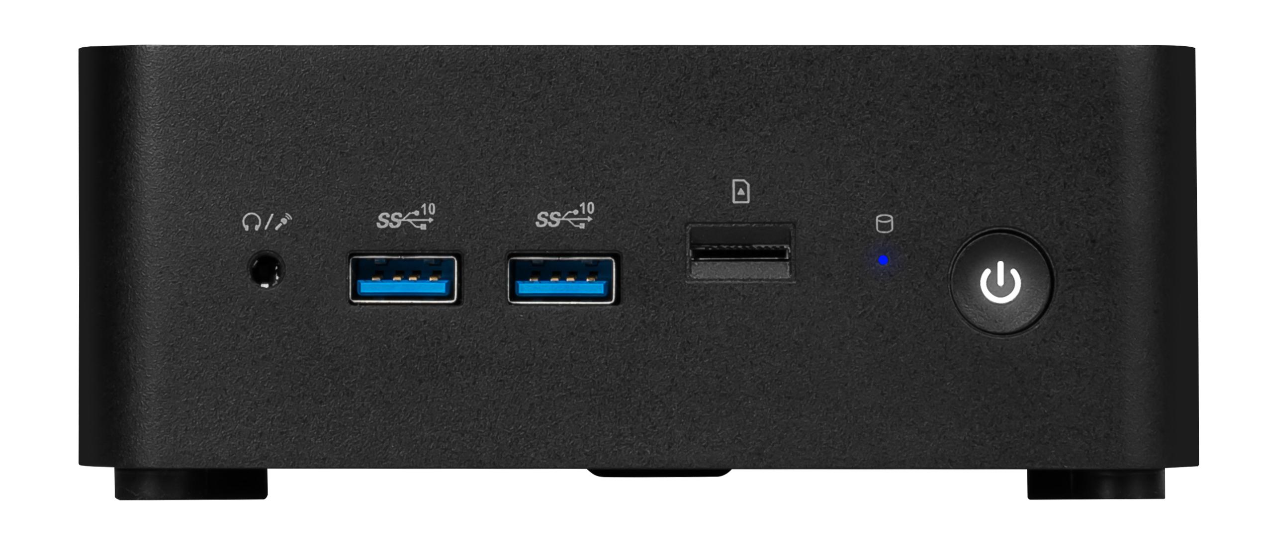 MSI Cubi NUC 13MQG-070EU Intel Core i7 i7-1365U 16 GB DDR5-SDRAM 1 TB SSD Windows 11 Pro Mini PC Nero