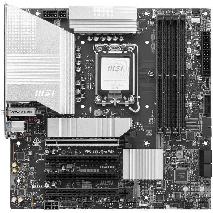 MSI PRO B860M-A WIFI scheda madre Intel B860 LGA 1851 (Socket V1) micro ATX