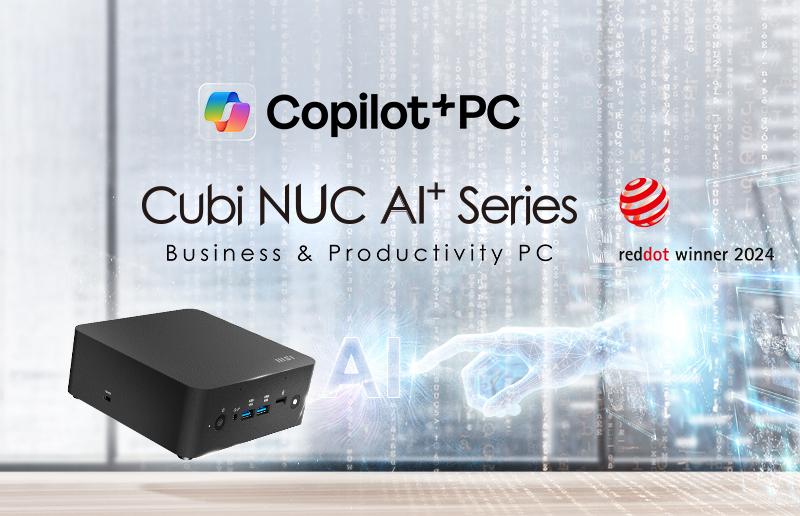 MSI Cubi NUC AI+ 2MG i7 258V FS 32GB 1TB W11PP Intel Core Ultra 7 LPDDR5x-SDRAM SSD Windows 11 Pro Mini PC Nero