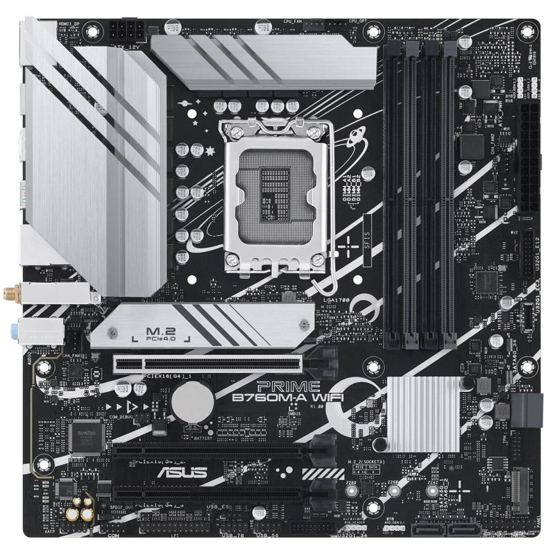 MB ASUS PRIME B760M-A WIFI LGA1700 (RAPTOR/ALDER LAKE) WIFI6 4DDR5 2HDMIDP 2M2 mATX