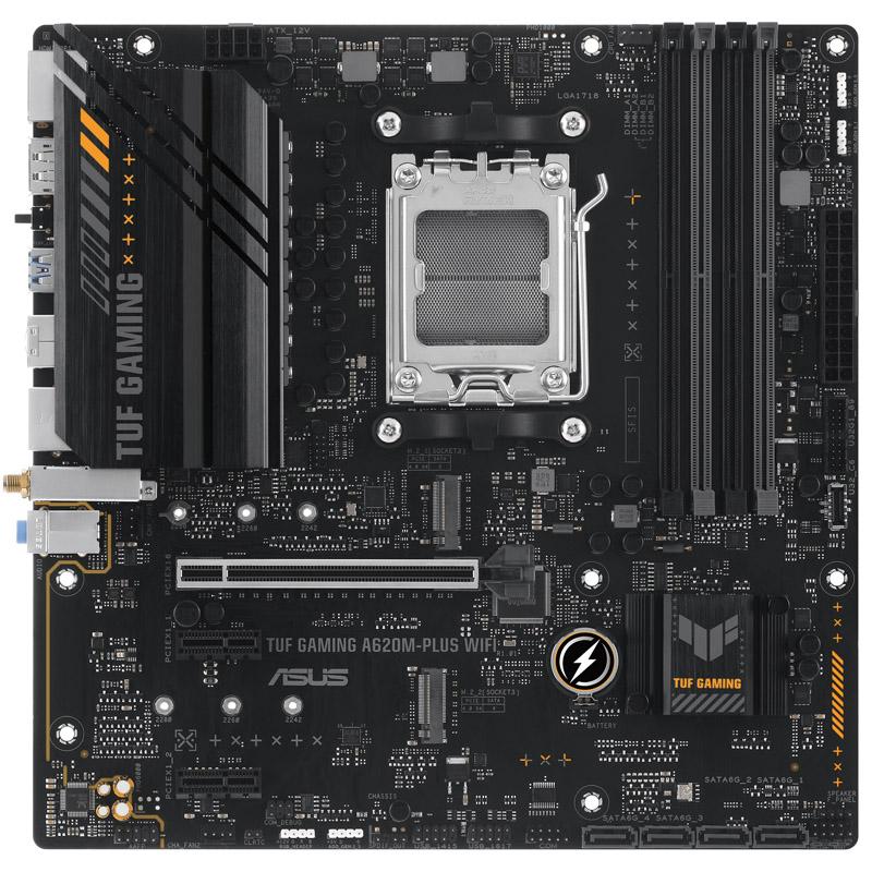 ASUS TUF GAMING A620M-PLUS WIFI AMD A620 Socket AM5 micro ATX (ASUS Mainboard TUF Gaming A620M-Plus WiFi - Socket AM5 - AMD)