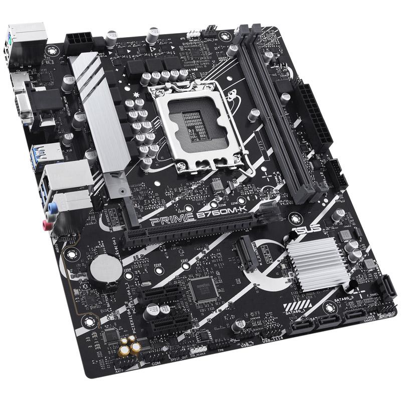 Gre mATX Chipsatz Intel B760 RAM 2x DDR5 DIMM dual PC5-64000U/DDR5-8000 (OC) max. 96GB Erweiterungssockel 1x PCIe 4.0 x16 2x