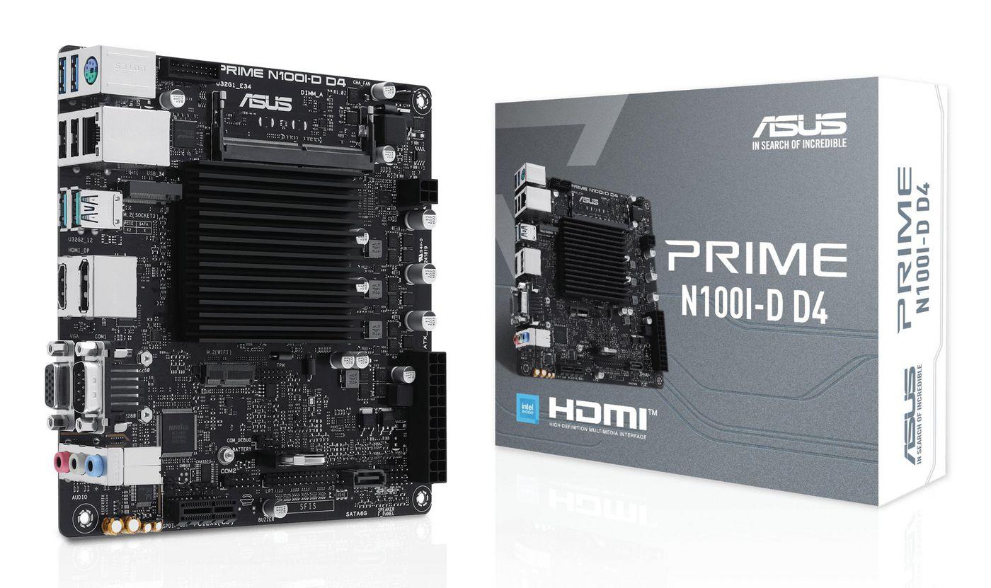 ASUS PRIME N100I-D D4 NA [CPU integrato] mini ITX (ASUS PRIME N100I-D D4-CSM N100/VGA-HDMI-DP/COM/mITX)