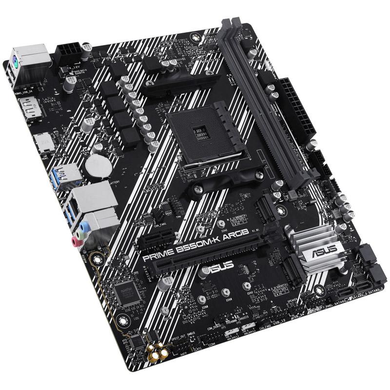 ASUS PRIME B550M-K ARGB AMD B550 Socket AM4 micro ATX (Asus PRIME B550M-K ARGB, AMD B550, AM4, Micro ATX, 2 DDR4, HDMI, DP, PCI