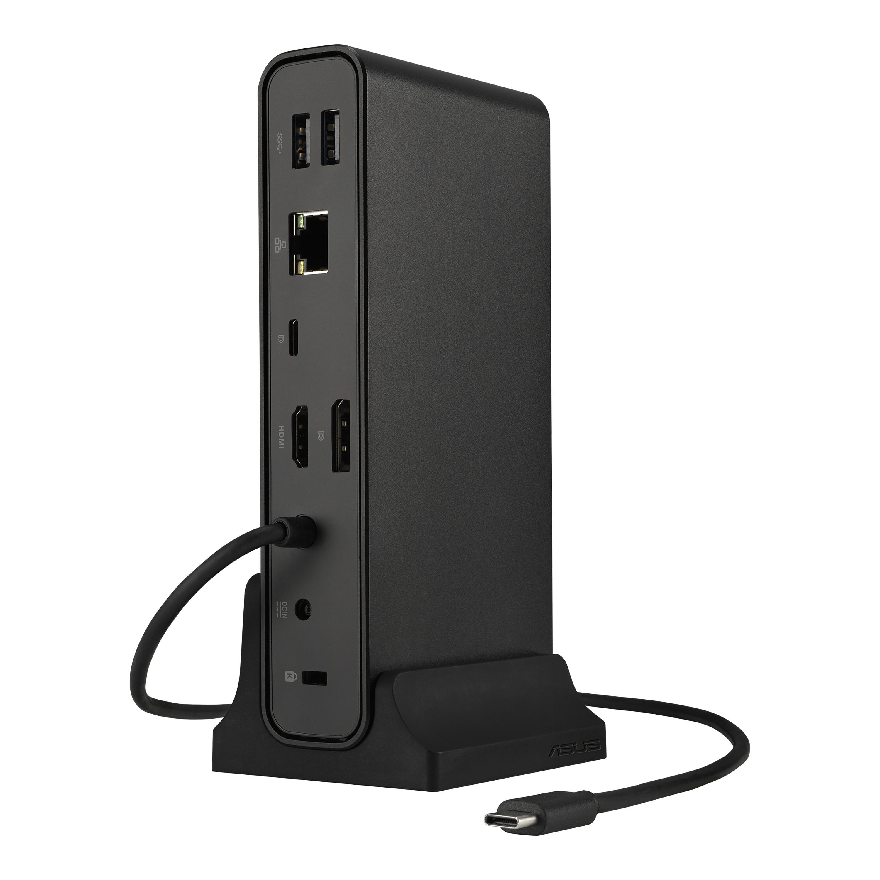 ASUS Triple Display USB-C Dock DC300 Docking USB 3.2 Gen 2 3.1 Gen 2 Type-C Nero (ASUS DC300 - Docking station - USB-C - HDMI D