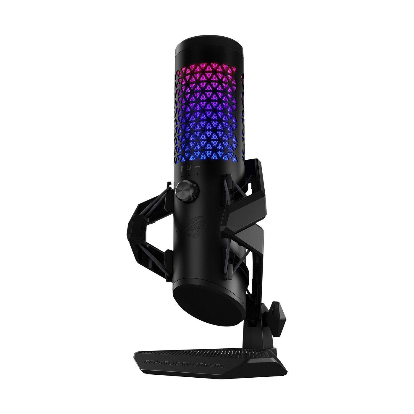 ASUS ROG Carnyx BLK Nero Microfono da tavolo (Asus ROG Carnyx USB Gaming Microphone, Studio-Grade 25mm Condenser, 192kHz/24-bit
