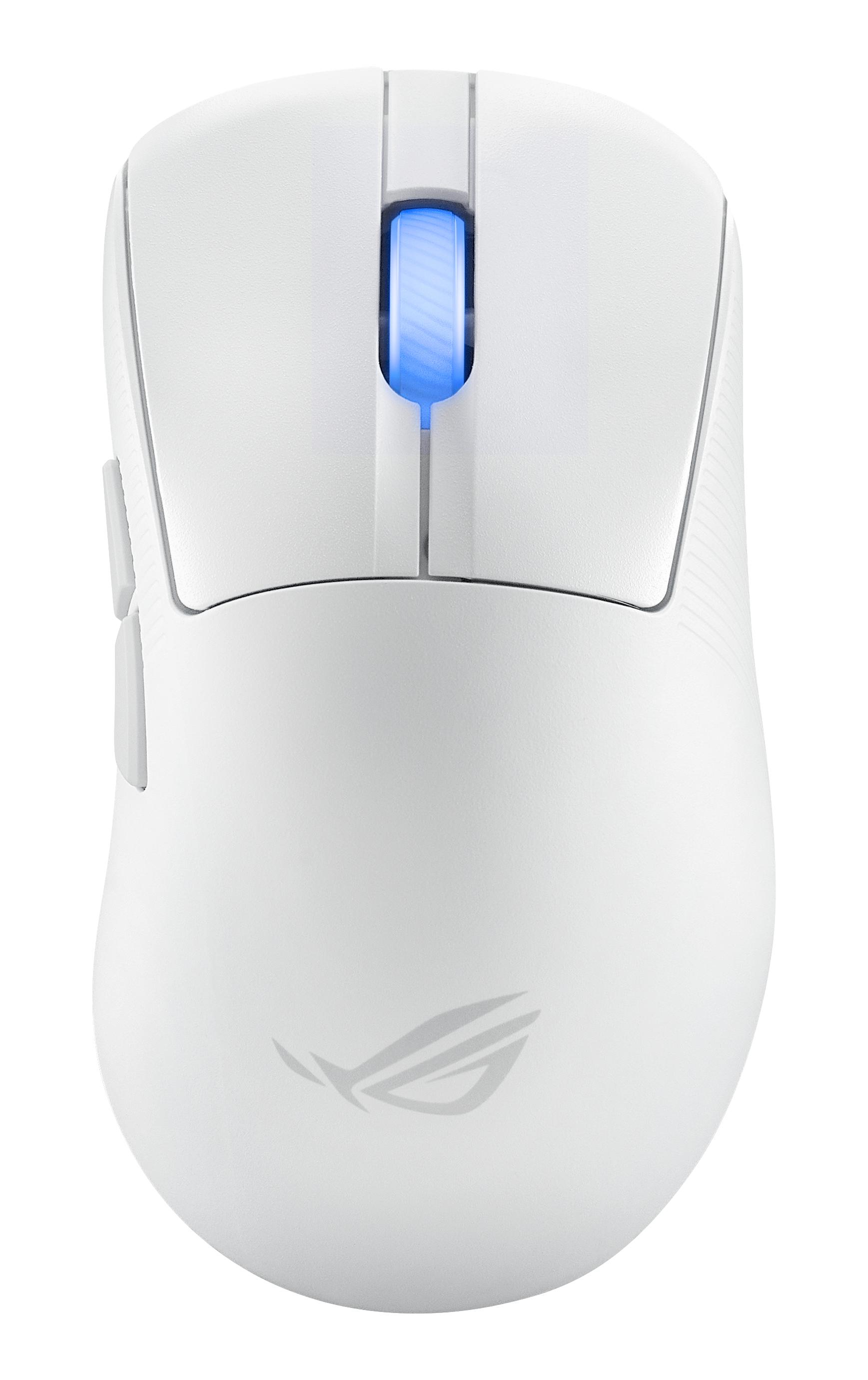 ASUS ROG Keris II Ace Wireless AimPoint White mouse Mano destra RF Wireless Bluetooth USB Type-A Ottico 42000 DPI (Asus ROG K