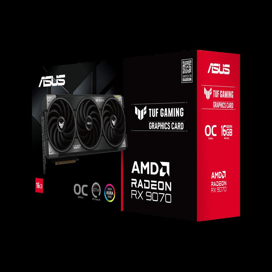 ASUS TUF Gaming TUF-RX9070-O16G-GAMING AMD Radeon RX 9070 16 GB GDDR6