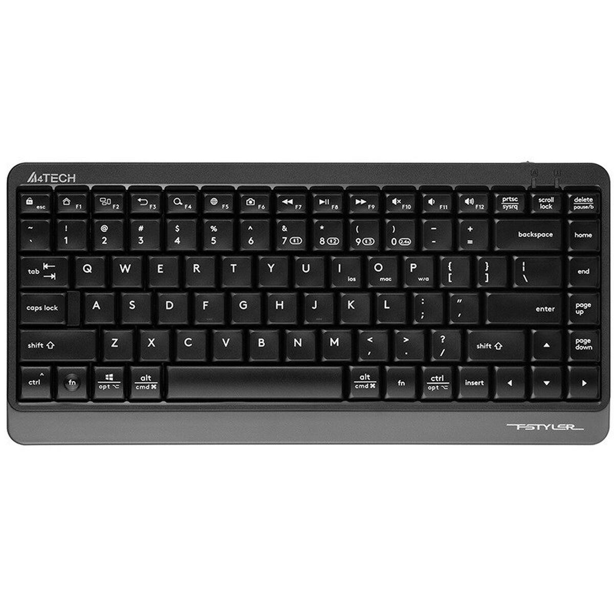 Tastiera A4 Tech A4TKLA47124 Bianco Inglese