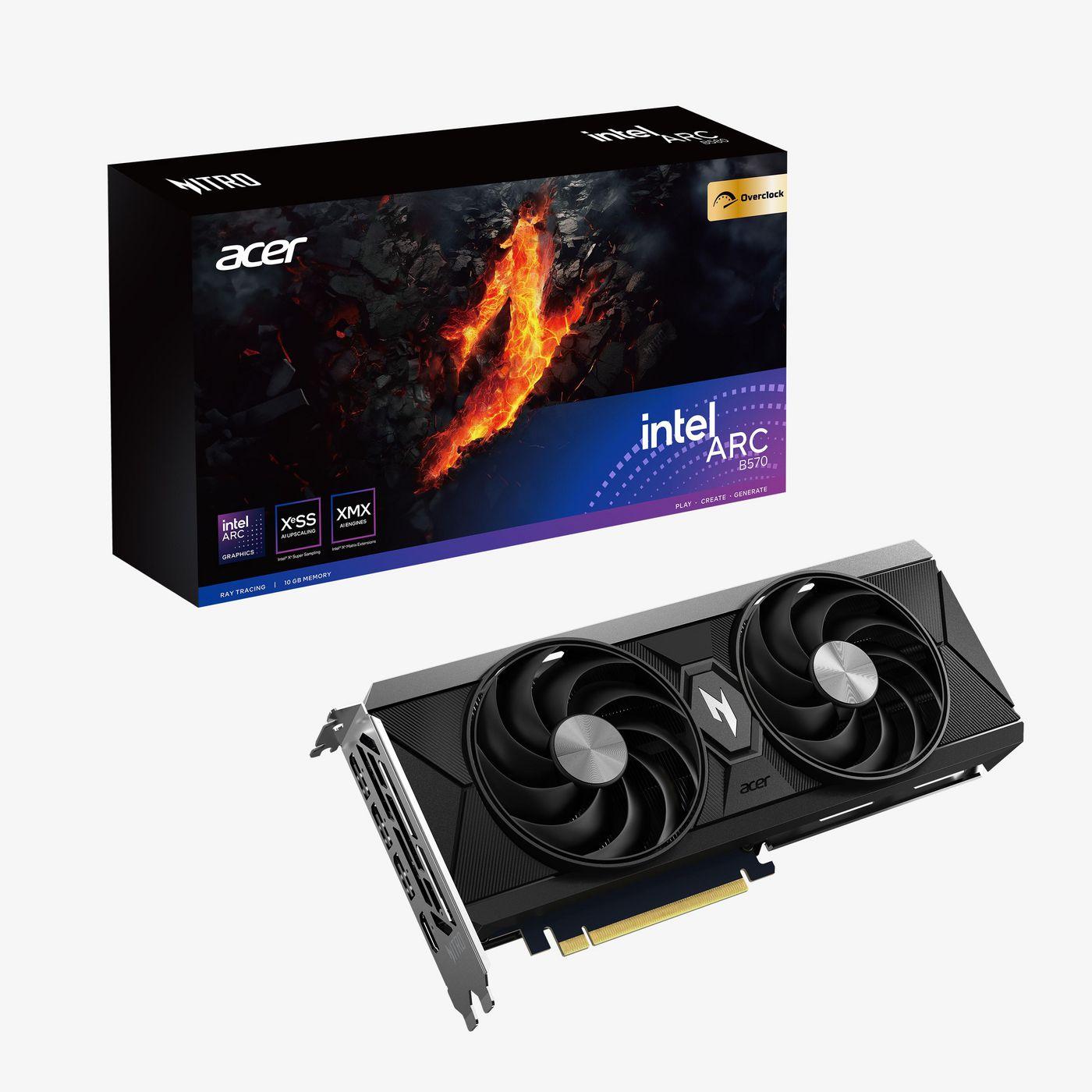 Acer Nitro Intel Arc B570 OC Arc B570 10 GB GDDR6 (B570 10GB ARC Acer Nitro OC GDDR6)