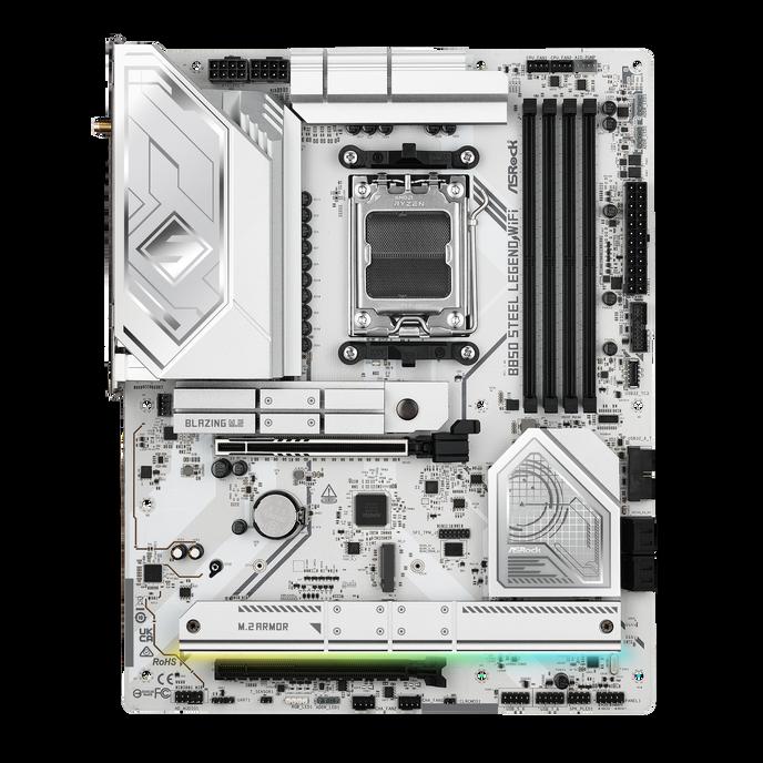 Asrock B850 STEEL LEGEND WIFI AMD B850 AM5 ATX 4 DDR5 HDMI Wi-Fi 7 2.5G LAN RGB 4x M.2