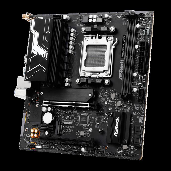 Asrock B850M-X WIFI AMD B850 AM5 Micro ATX 2 DDR5 HDMI DP Wi-Fi 6E 2.5G LAN 2x M.2
