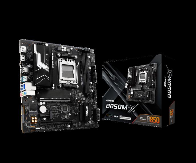 Asrock B850M-X AMD B850 AM5 Micro ATX 2 DDR5 HDMI DP 2.5G LAN 2x M.2