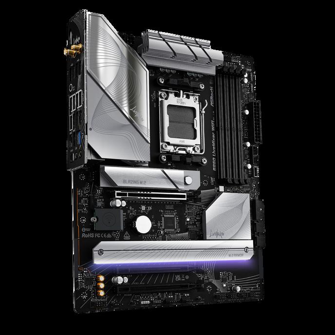 Asrock B850 LIVEMIXER WIFI AMD B850 AM5 ATX 4 DDR5 HDMI DP Wi-Fi 7 2.5G LAN RGB 3x M.2
