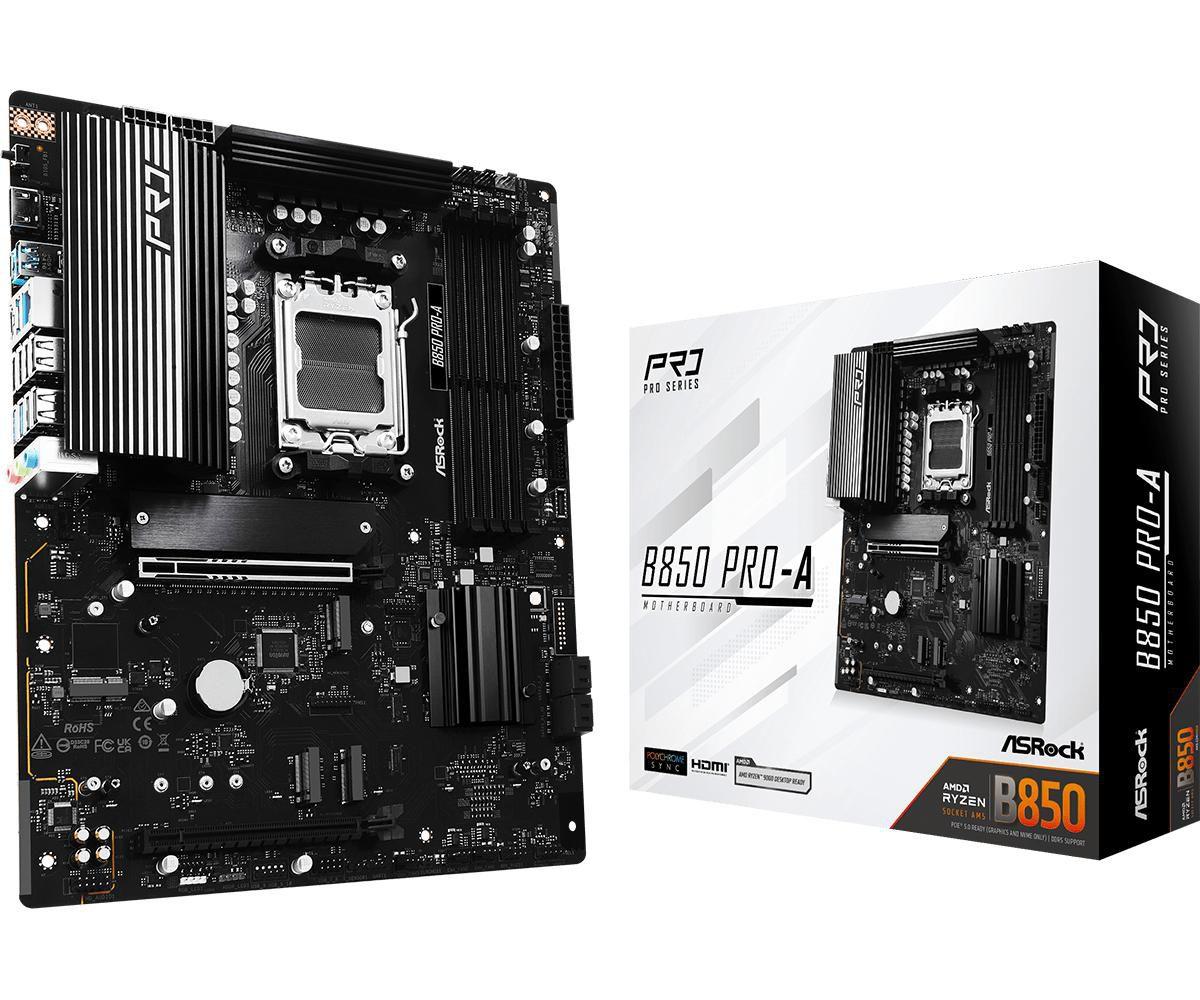 Asrock B850 PRO-A AMD B850 AM5 ATX 4 DDR5 HDMI USB-C DP-alt 2.5G LAN 4x M.2
