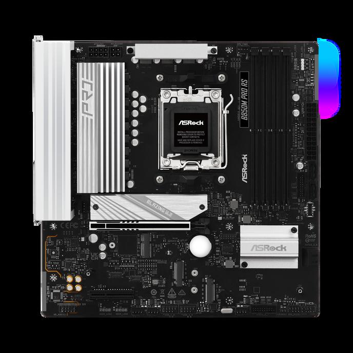 Asrock B850M PRO RS AMD B850 AM5 Micro ATX 4 DDR5 HDMI DP 2.5G LAN RGB 3x M.2
