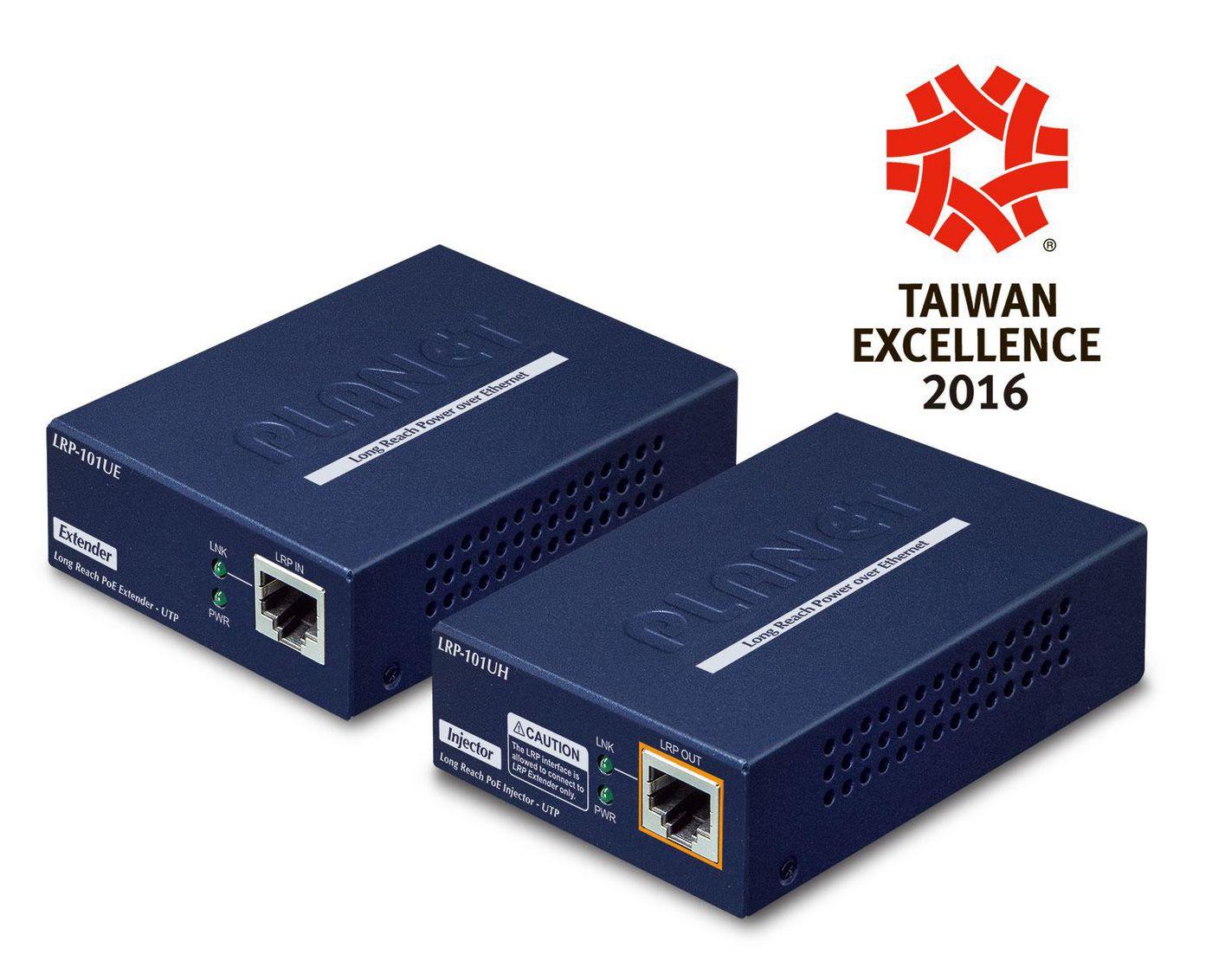 PLANET LRP-101U-KIT moltiplicatore di rete Ricevitore e trasmettitore di rete Blu 10 100 Mbit/s (1-Port Long Reach POE over - U