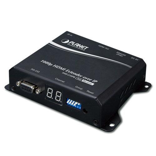 PLANET IHD-210PR moltiplicatore AV Ricevitore AV Nero (HDMI Extender Receiver over - IP with PoE - High Definition - Digital Si