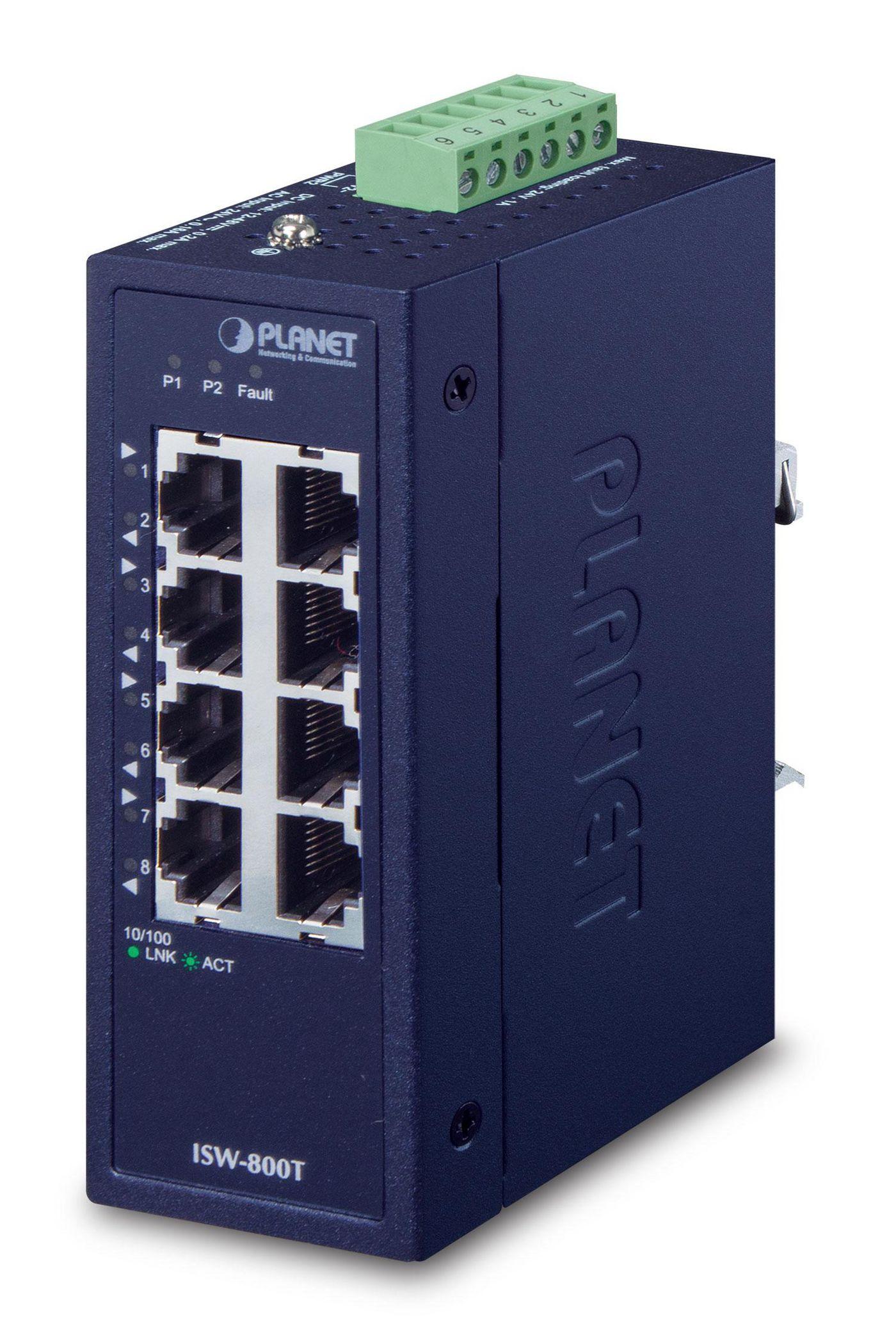 IP30 Compact size 8-Port