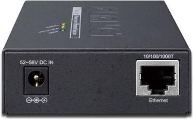 Planet POE-171A-60 Iniettore PoE 802.3bt multi-gigabit a porta singola (60 Watt supporto modalit PoH/Legacy/Force LED di utili