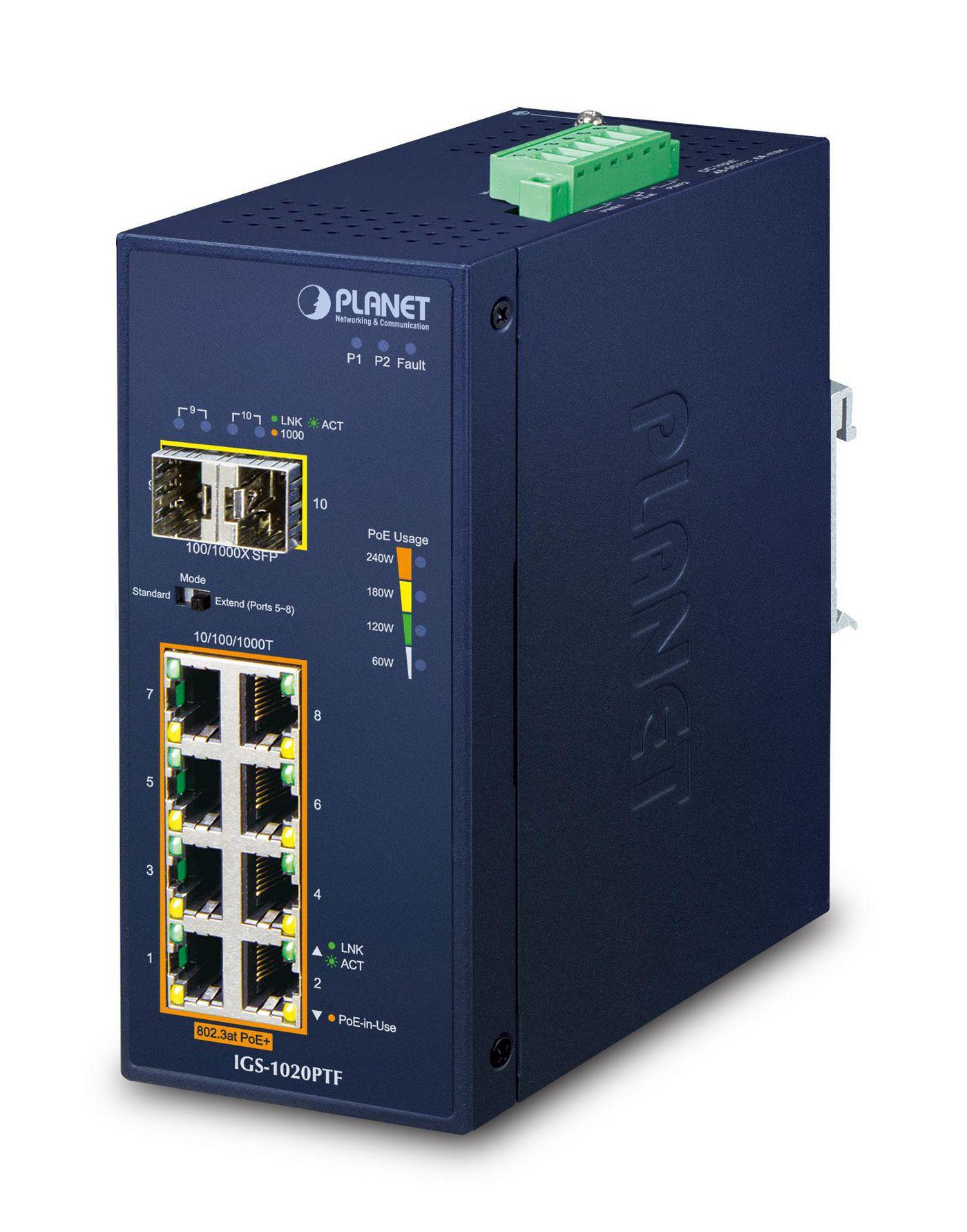 IP30 Ind 8-P 10/100/1000T