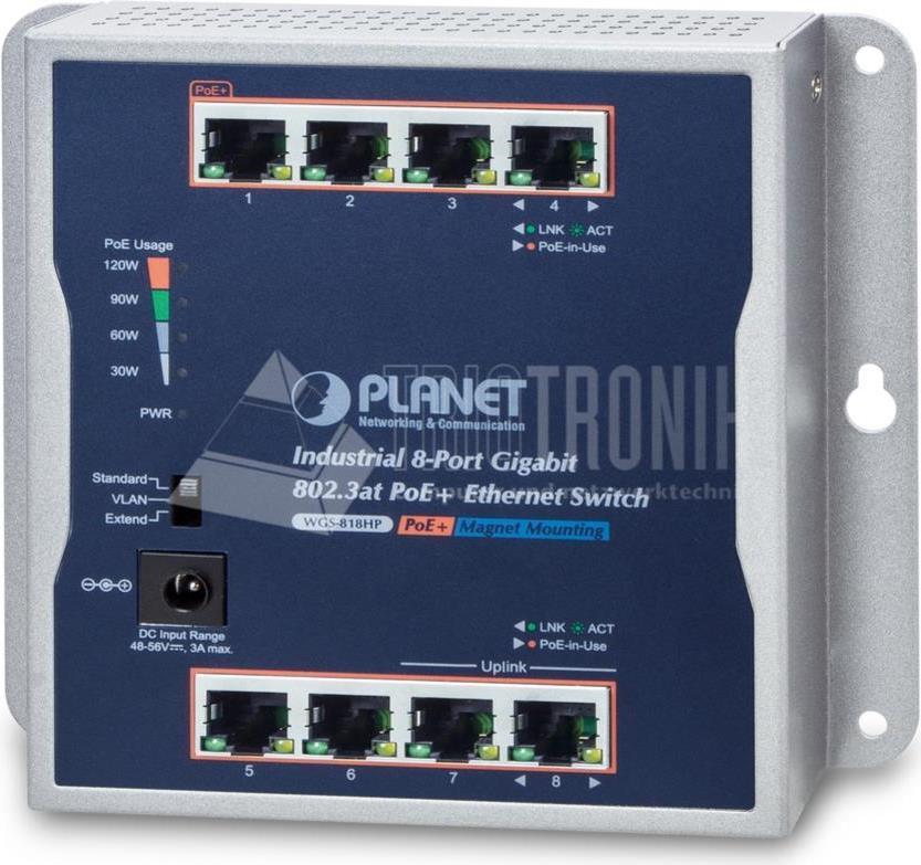 IP30 industriale a 8 porte