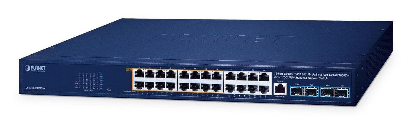 PLANET GS-4210-16UP8T4X...