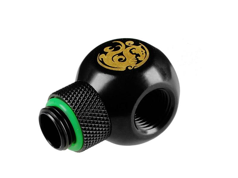 Bitspower Q-Adapter 1/4 auf 3x IG 1/4 Zoll - drehbar, matt black