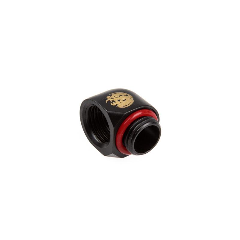 Bitspower Winkel 1/4 Zoll auf IG 1/4 Zoll - carbon black