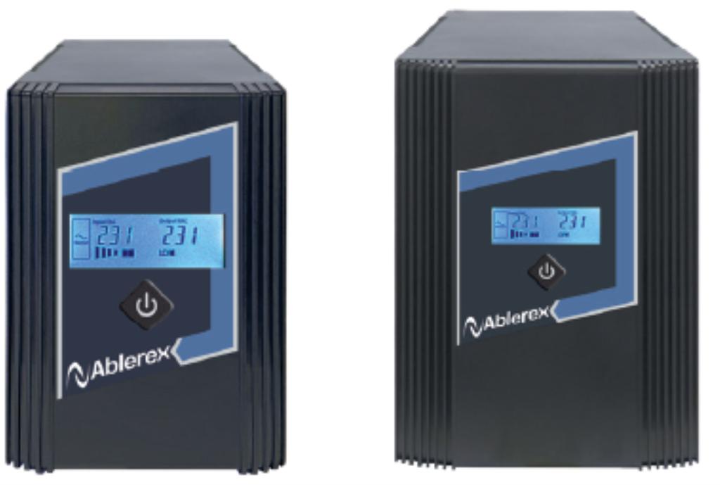 UPS Ablerex Glamor 650VA/360W, line interactive a onda pseudosinusoidale, con prese 1 x IEC e 1 x Schuko, senza ventola