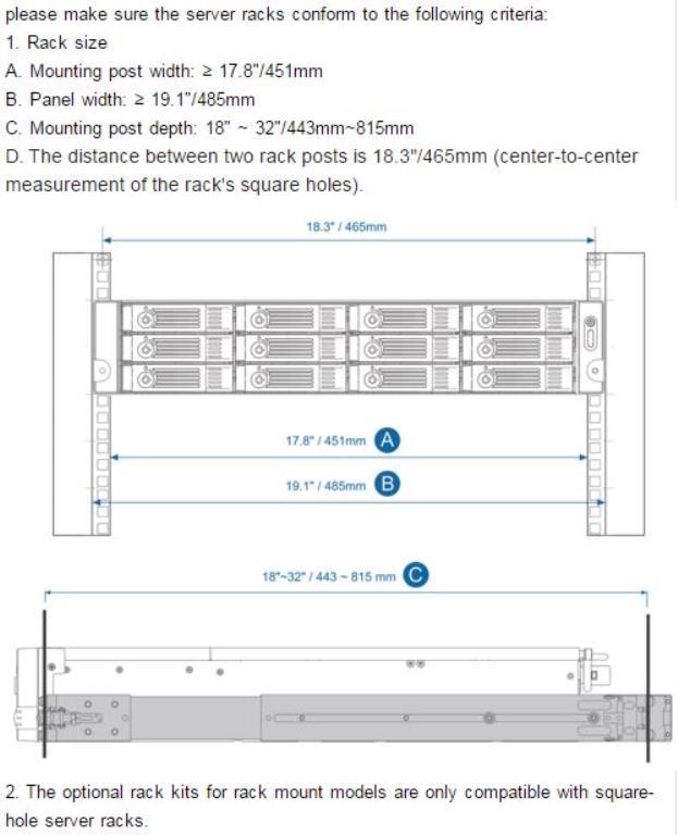 QNAP RAIL-B02 porta accessori Kit di guide per scaffale [RAIL-B02]