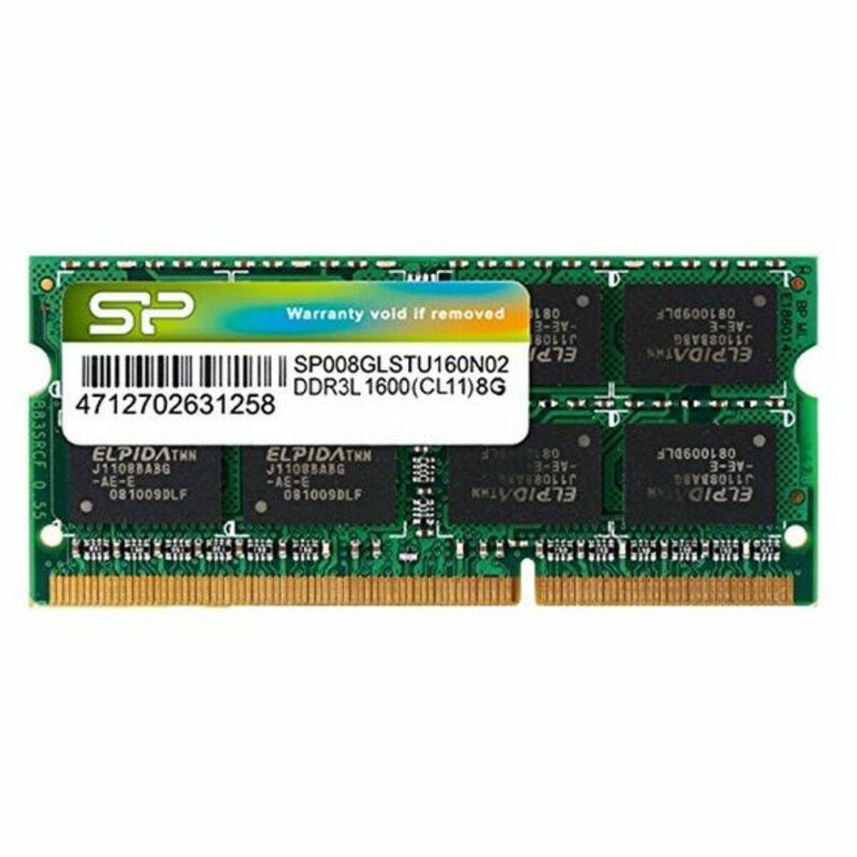 BARRETTE MÃƒâ€°MOIRE RAM SODIMM DDR3L 8192 MO (8 GO) SILICON POWER PC12800 (1600 MHZ) 1.35 V