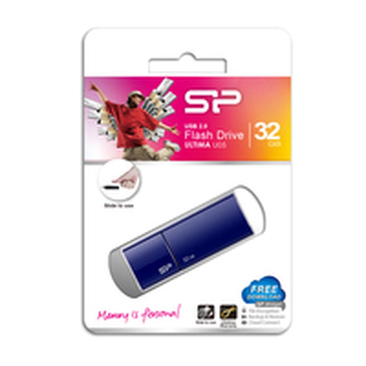 Memoria USB Silicon Power Ultima U05 Azzurro Blu Marino 32GB