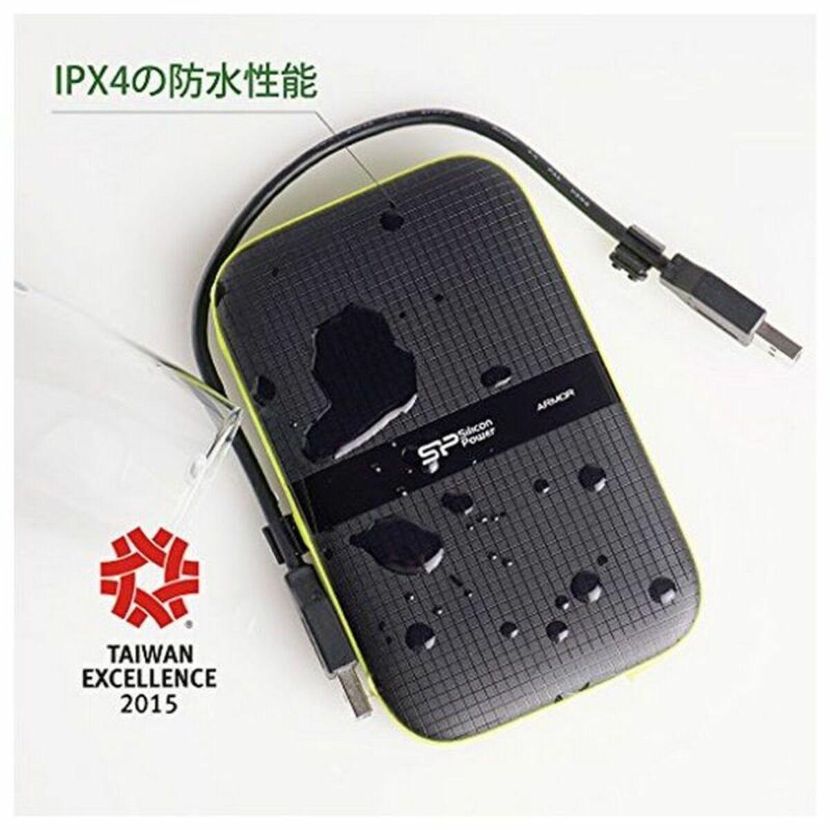DISQUE DUR EXTERNE SILICON POWER ARMOR A60 - 2TO (NOIR/VERT)