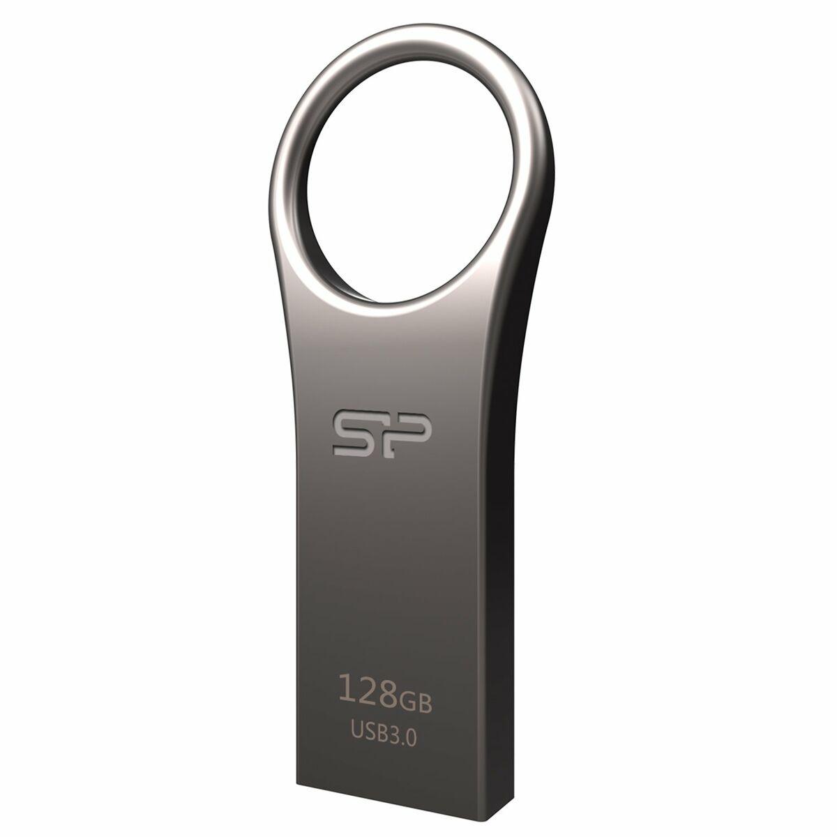 Memoria USB Silicon Power SP128GBUF3J80V1T Argento 32GB